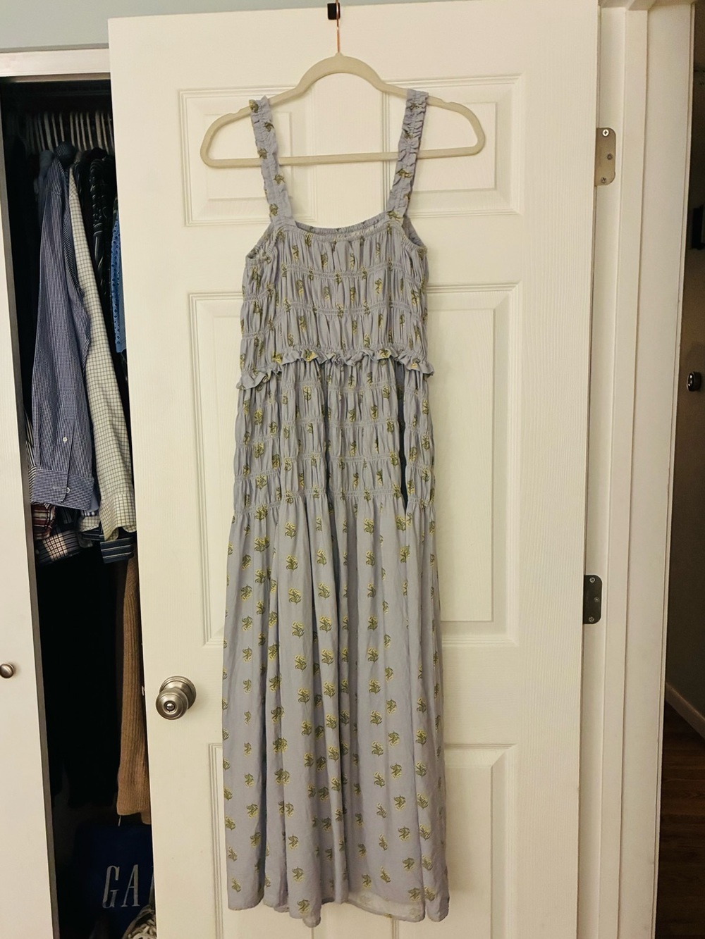 Universal Thread Maxi A-Line Dress with Smocking - Picture 3 of 5